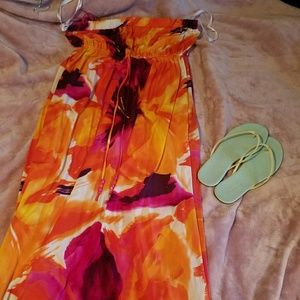 Tropical maxi dress